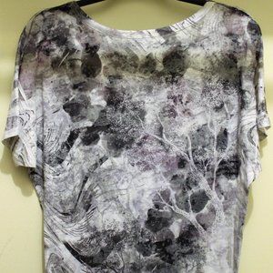 Maurices Swirl Purple Gray Top; Small